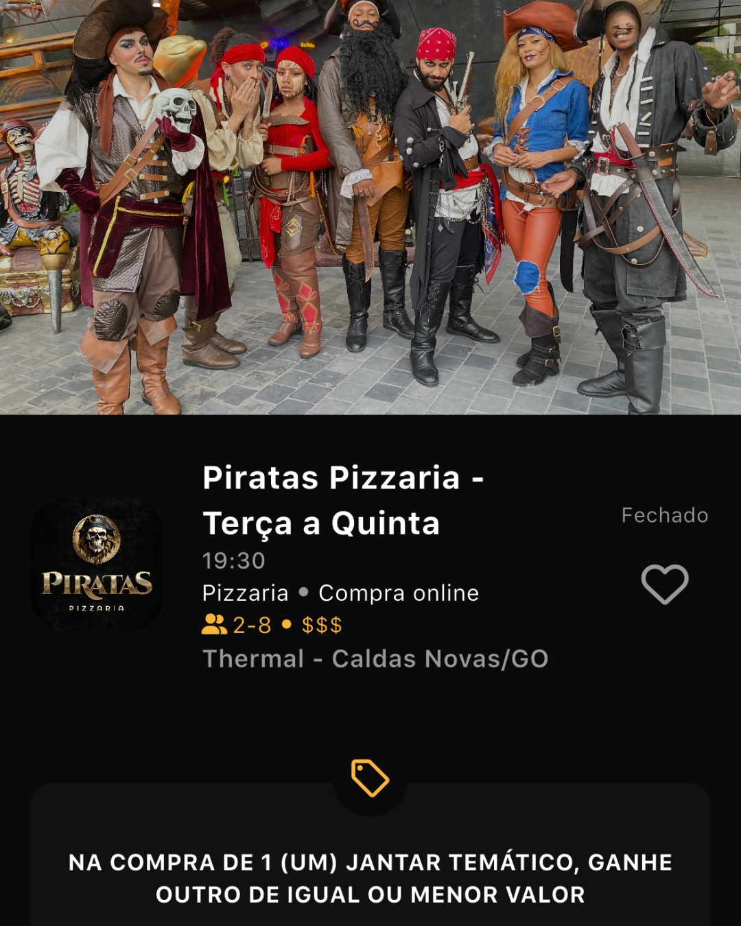PIRATAS PIZZARIA DESCONTO